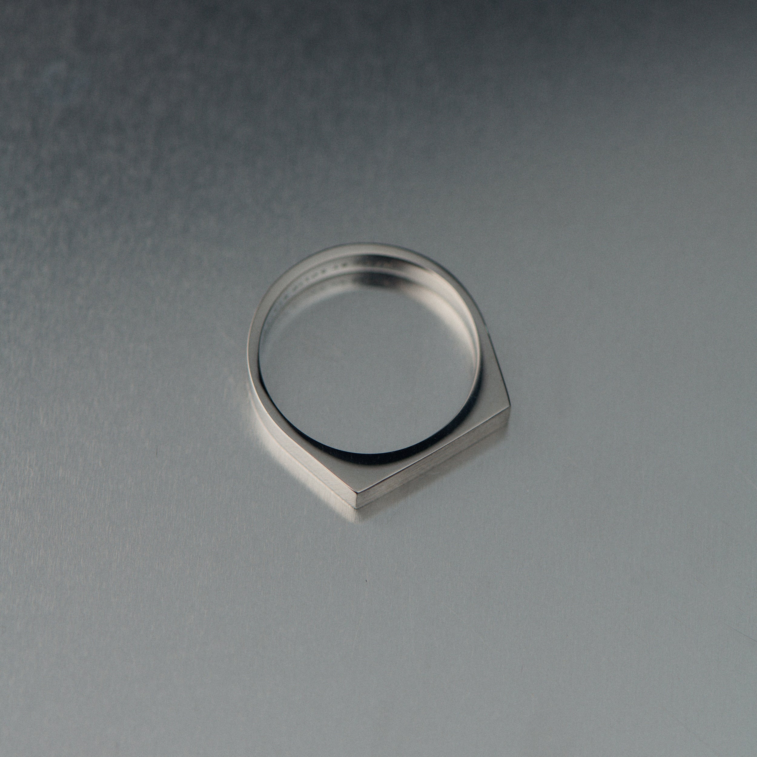 Image of Brushed Signet Ring