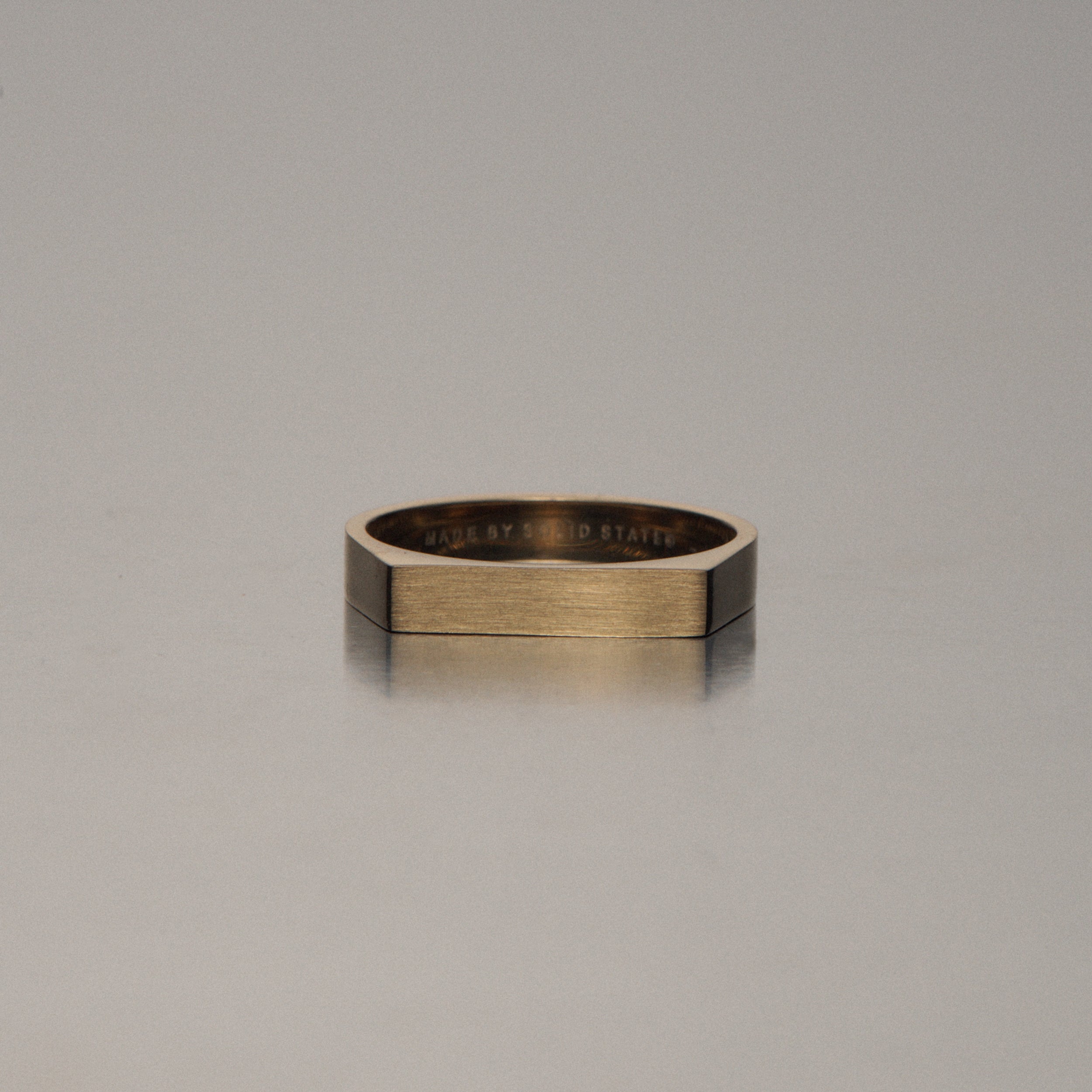 Brushed Signet Ring